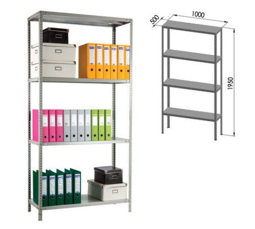 Стеллаж металлический ПРАКТИК 