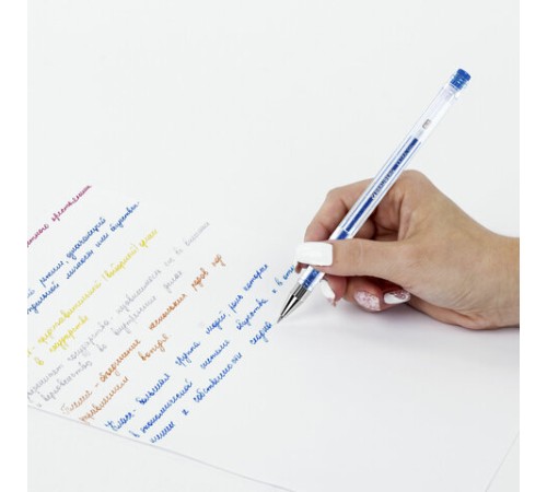 Ручки гелевые БЛЕСТКИ BRAUBERG 