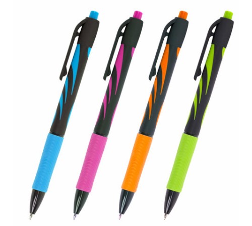 Ручка шариковая автоматическая BRAUBERG ULTRA-RT NEON, СИНЯЯ, 0,7 мм, линия 0,35 мм, 143932