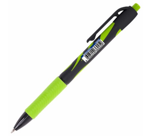 Ручка шариковая автоматическая BRAUBERG ULTRA-RT NEON, СИНЯЯ, 0,7 мм, линия 0,35 мм, 143932