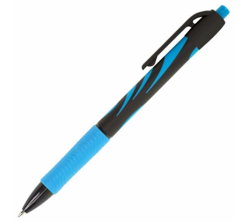Ручка шариковая автоматическая BRAUBERG ULTRA-RT NEON, СИНЯЯ, 0,7 мм, линия 0,35 мм, 143932