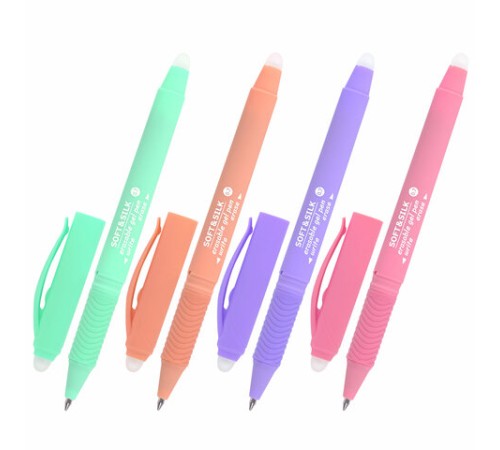 Ручка стираемая гелевая с грипом BRAUBERG "SOFT&SILK PASTEL", СИНЯЯ, корпус ассорти, узел 0,7 мм, 143934 Ручка стираемая гелевая с грипом BRAUBERG "SOFT&SILK PASTEL", СИНЯЯ, корпус ассорти, узел 0,7 мм, 143934