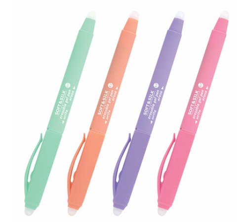 Ручка стираемая гелевая с грипом BRAUBERG "SOFT&SILK PASTEL", СИНЯЯ, корпус ассорти, узел 0,7 мм, 143934 Ручка стираемая гелевая с грипом BRAUBERG "SOFT&SILK PASTEL", СИНЯЯ, корпус ассорти, узел 0,7 мм, 143934