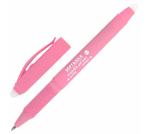 Ручка стираемая гелевая с грипом BRAUBERG "SOFT&SILK PASTEL", СИНЯЯ, корпус ассорти, узел 0,7 мм, 143934 Ручка стираемая гелевая с грипом BRAUBERG "SOFT&SILK PASTEL", СИНЯЯ, корпус ассорти, узел 0,7 мм, 143934
