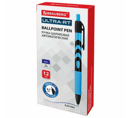 Ручка шариковая автоматическая BRAUBERG ULTRA-RT, СИНЯЯ, 0,7 мм, линия 0,35 мм, 143935 Ручка шариковая автоматическая BRAUBERG ULTRA-RT, СИНЯЯ, 0,7 мм, линия 0,35 мм, 143935