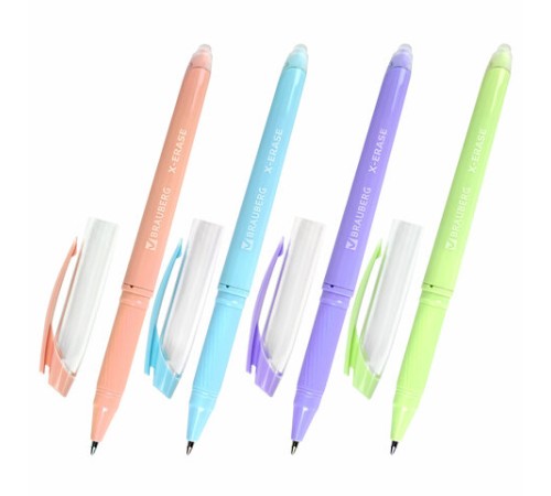 Ручка стираемая гелевая с грипом BRAUBERG X-ERASE PASTEL, СИНЯЯ, узел 0,7 мм, линия 0,35 мм, 143953 Ручка стираемая гелевая с грипом BRAUBERG X-ERASE PASTEL, СИНЯЯ, узел 0,7 мм, линия 0,35 мм, 143953