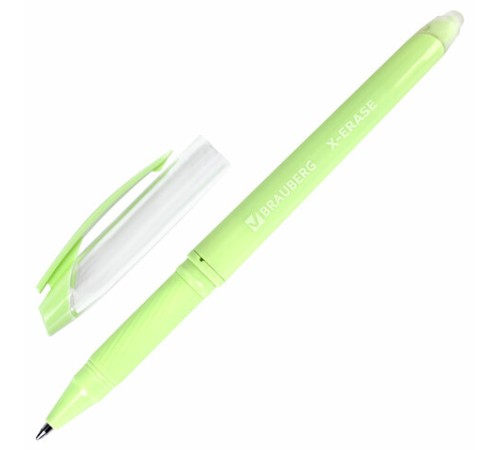 Ручка стираемая гелевая с грипом BRAUBERG X-ERASE PASTEL, СИНЯЯ, узел 0,7 мм, линия 0,35 мм, 143953 Ручка стираемая гелевая с грипом BRAUBERG X-ERASE PASTEL, СИНЯЯ, узел 0,7 мм, линия 0,35 мм, 143953