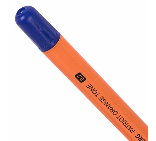 Ручка шариковая РОССИЯ "PATRIOT ORANGE TONE", СИНЯЯ, корпус оранжевый, узел 0,7 мм, линия письма 0,35 мм, BRAUBERG, 143964 Ручка шариковая РОССИЯ "PATRIOT ORANGE TONE", СИНЯЯ, корпус оранжевый, узел 0,7 мм, линия письма 0,35 мм, BRAUBERG, 143964