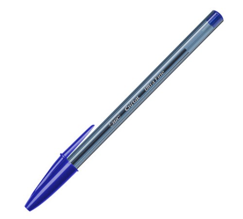 Ручка шариковая BIC "Cristal Exact", СИНЯЯ, корпус тонированный, узел 0,7 мм, линия письма 0,28 мм, 992605