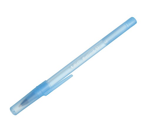 Ручки шариковые BIC "Round Stic", НАБОР 4 шт., СИНИЕ, узел 1 мм, линия письма 0,32 мм, пакет, 944176