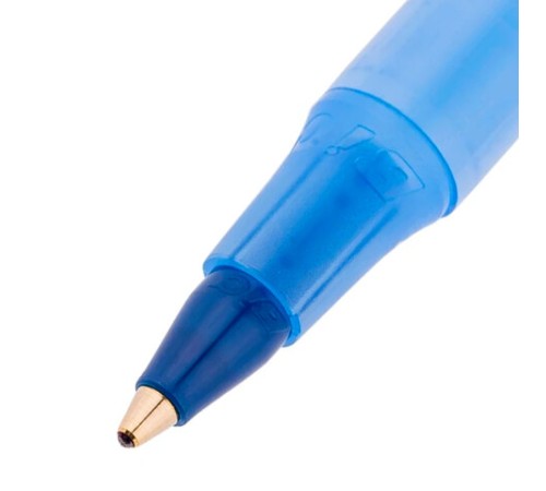 Ручки шариковые BIC "Round Stic", НАБОР 8 шт., СИНИЕ, узел 1 мм, линия письма 0,32 мм, пакет, 928497