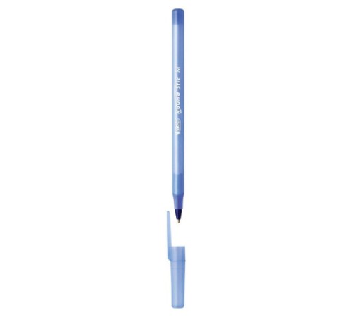 Ручка шариковая BIC "Round Stic", СИНЯЯ, корпус голубой, узел 1 мм, линия письма 0,32 мм, С ШТРИХКОДОМ, 934598