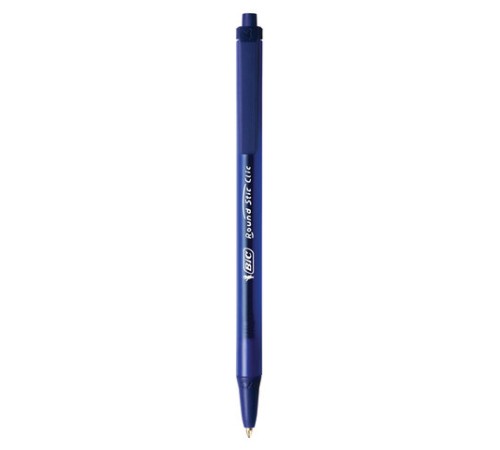 Ручки шариковые автоматические BIC "Round Stic Clic", НАБОР 3 шт., СИНИЕ, линия письма 0,32 мм, блистер, 926374