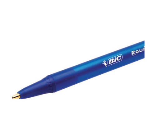 Ручки шариковые автоматические BIC "Round Stic Clic", НАБОР 3 шт., СИНИЕ, линия письма 0,32 мм, блистер, 926374