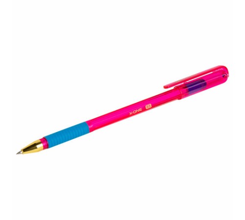 Ручка шариковая с грипом BRAUBERG "X-ONE NEON", СИНЯЯ, корпус ассорти, узел 0,5 мм, линия письма 0,35 мм, 143987 Ручка шариковая с грипом BRAUBERG "X-ONE NEON", СИНЯЯ, корпус ассорти, узел 0,5 мм, линия письма 0,35 мм, 143987