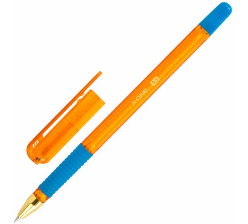 Ручка шариковая с грипом BRAUBERG "X-ONE NEON", СИНЯЯ, корпус ассорти, узел 0,5 мм, линия письма 0,35 мм, 143987 Ручка шариковая с грипом BRAUBERG "X-ONE NEON", СИНЯЯ, корпус ассорти, узел 0,5 мм, линия письма 0,35 мм, 143987