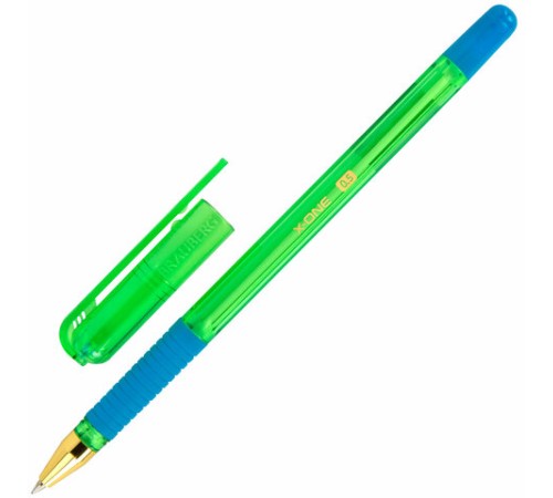 Ручка шариковая с грипом BRAUBERG "X-ONE NEON", СИНЯЯ, корпус ассорти, узел 0,5 мм, линия письма 0,35 мм, 143987 Ручка шариковая с грипом BRAUBERG "X-ONE NEON", СИНЯЯ, корпус ассорти, узел 0,5 мм, линия письма 0,35 мм, 143987
