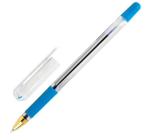 Ручки шариковые с грипом BRAUBERG "X-ONE", НАБОР 10 ШТУК, СИНИЕ, корпус прозрачный, узел 0,5 мм, линия письма 0,35 мм, 143990 Ручки шариковые с грипом BRAUBERG "X-ONE", НАБОР 10 ШТУК, СИНИЕ, корпус прозрачный, узел 0,5 мм, линия письма 0,35 мм, 143990