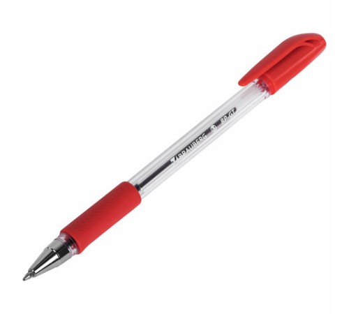 Ручка шариковая BRAUBERG "BP-GT", КРАСНАЯ, корпус прозрачный, евронаконечник 0,7 мм, линия письма 0,35 мм, 144007 Ручка шариковая BRAUBERG "BP-GT", КРАСНАЯ, корпус прозрачный, евронаконечник 0,7 мм, линия письма 0,35 мм, 144007