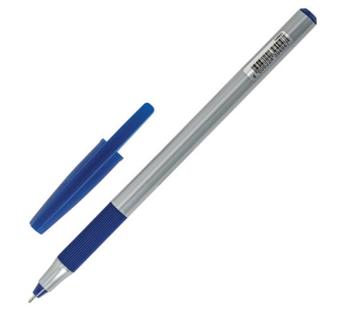 Ручка шариковая с грипом BRAUBERG "i-STICK POINT", СИНЯЯ, корпус серый, игольчатый узел 0,7 мм, линия письма 0,35 мм, 144021 Ручка шариковая с грипом BRAUBERG "i-STICK POINT", СИНЯЯ, корпус серый, игольчатый узел 0,7 мм, линия письма 0,35 мм, 144021