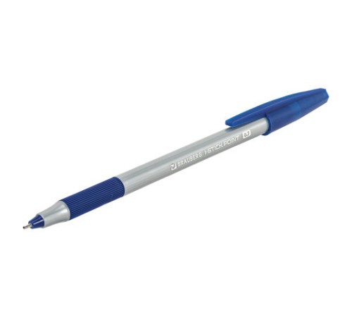 Ручка шариковая с грипом BRAUBERG "i-STICK POINT", СИНЯЯ, корпус серый, игольчатый узел 0,7 мм, линия письма 0,35 мм, 144021 Ручка шариковая с грипом BRAUBERG "i-STICK POINT", СИНЯЯ, корпус серый, игольчатый узел 0,7 мм, линия письма 0,35 мм, 144021