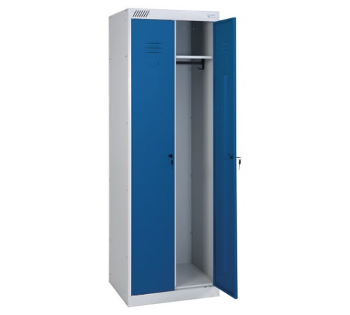 Шкаф металлический для одежды ШРК-22-800, двухсекционный, 1850х800х500 мм, 34 кг, разборный