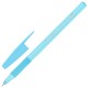 Ручка шариковая с грипом BRAUBERG "i-STICK POINT PASTEL", СИНЯЯ, корпус ассорти, игольчатый узел 0,7 мм, линия письма 0,35 мм, 144023