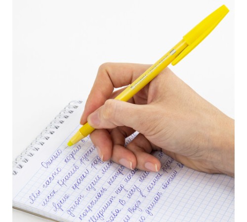 Ручка шариковая с грипом BRAUBERG "i-STICK POINT PASTEL", СИНЯЯ, корпус ассорти, игольчатый узел 0,7 мм, линия письма 0,35 мм, 144023