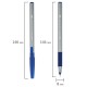 Ручки шариковые с грипом BRAUBERG "i-STICK POINT", НАБОР 10+2 ШТ., СИНИЕ, линия письма 0,35 мм, блистер,144025
