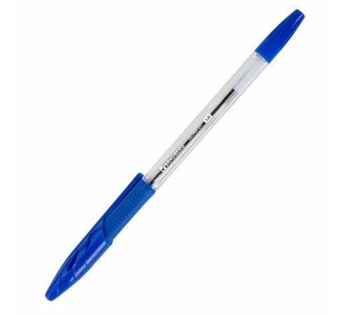 Ручка шариковая с грипом BRAUBERG "ULTRA GT", СИНЯЯ, корпус прозрачный, линия 0,5 мм, 144051 Ручка шариковая с грипом BRAUBERG "ULTRA GT", СИНЯЯ, корпус прозрачный, линия 0,5 мм, 144051