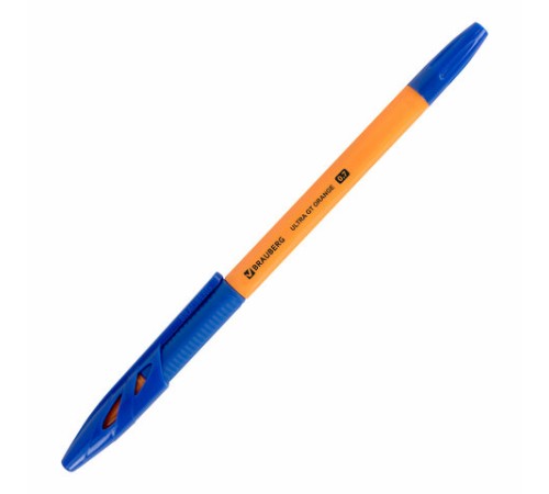 Ручка шариковая с грипом BRAUBERG "ULTRA GT ORANGE", СИНЯЯ, корпус оранжевый, линия 0,35 мм, 144052 Ручка шариковая с грипом BRAUBERG "ULTRA GT ORANGE", СИНЯЯ, корпус оранжевый, линия 0,35 мм, 144052