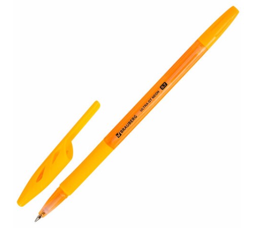 Ручка шариковая с грипом BRAUBERG "ULTRA GT NEON", СИНЯЯ, корпус ассорти, линия 0,35 мм, 144054 Ручка шариковая с грипом BRAUBERG "ULTRA GT NEON", СИНЯЯ, корпус ассорти, линия 0,35 мм, 144054