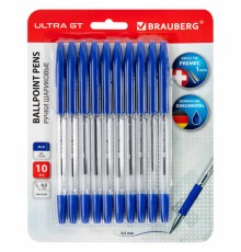 Ручки шариковые с грипом BRAUBERG 