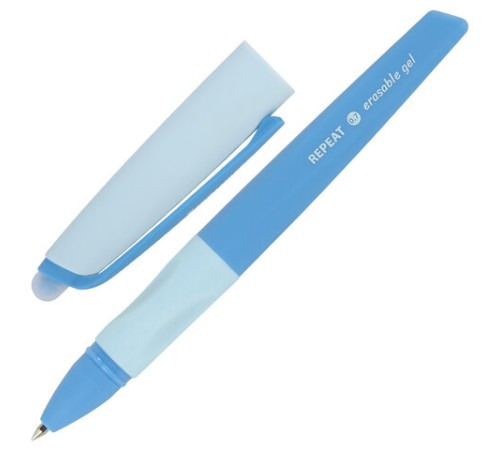 Ручка стираемая гелевая с эргономичным грипом BRAUBERG REPEAT COLOR, СИНЯЯ, ассорти, 0,5 мм,144072