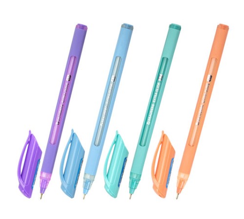 Ручка шариковая масляная BRAUBERG "Extra Glide Soft Pastel", СИНЯЯ, узел 0,7 мм, линия письма 0,35 мм, 144073 Ручка шариковая масляная BRAUBERG "Extra Glide Soft Pastel", СИНЯЯ, узел 0,7 мм, линия письма 0,35 мм, 144073
