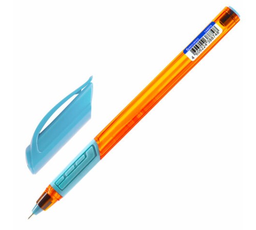 Ручка шариковая масляная с грипом BRAUBERG "Extra Glide GT Sky Blue", СВЕТЛО-СИНЯЯ, игольчатый узел 0,7 мм, линия письма 0,35 мм, 144074 Ручка шариковая масляная с грипом BRAUBERG "Extra Glide GT Sky Blue", СВЕТЛО-СИНЯЯ, игольчатый узел 0,7 мм, линия письма 0,35 мм, 144074