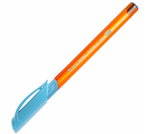Ручка шариковая масляная с грипом BRAUBERG "Extra Glide GT Sky Blue", СВЕТЛО-СИНЯЯ, игольчатый узел 0,7 мм, линия письма 0,35 мм, 144074 Ручка шариковая масляная с грипом BRAUBERG "Extra Glide GT Sky Blue", СВЕТЛО-СИНЯЯ, игольчатый узел 0,7 мм, линия письма 0,35 мм, 144074