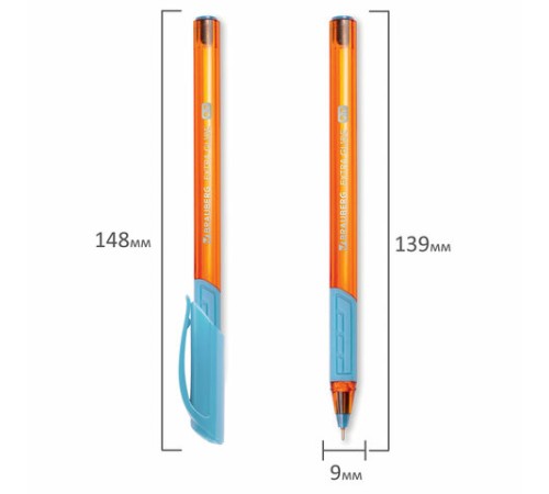 Ручка шариковая масляная с грипом BRAUBERG "Extra Glide GT Sky Blue", СВЕТЛО-СИНЯЯ, игольчатый узел 0,7 мм, линия письма 0,35 мм, 144074 Ручка шариковая масляная с грипом BRAUBERG "Extra Glide GT Sky Blue", СВЕТЛО-СИНЯЯ, игольчатый узел 0,7 мм, линия письма 0,35 мм, 144074
