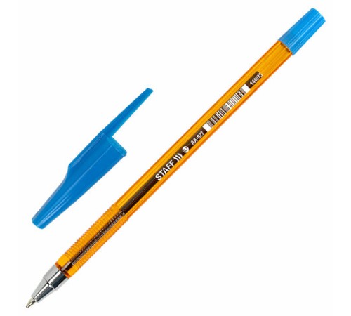 Ручка шариковая STAFF AA-927 ORANGE, СИНЯЯ, корпус тонированный оранжевый, узел 0,7 мм, линия письма 0,35 мм, 144075 Ручка шариковая STAFF AA-927 ORANGE, СИНЯЯ, корпус тонированный оранжевый, узел 0,7 мм, линия письма 0,35 мм, 144075
