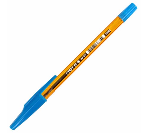 Ручка шариковая STAFF AA-927 ORANGE, СИНЯЯ, корпус тонированный оранжевый, узел 0,7 мм, линия письма 0,35 мм, 144075 Ручка шариковая STAFF AA-927 ORANGE, СИНЯЯ, корпус тонированный оранжевый, узел 0,7 мм, линия письма 0,35 мм, 144075