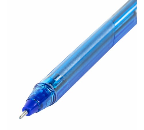 Ручка гелевая BRAUBERG "Extra Glide Gel", СИНЯЯ, трехгранная, игольчатый наконечник 0,7 мм, линия 0,5 мм, 144076