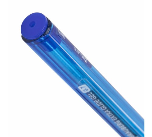 Ручка гелевая BRAUBERG "Extra Glide Gel", СИНЯЯ, трехгранная, игольчатый наконечник 0,7 мм, линия 0,5 мм, 144076