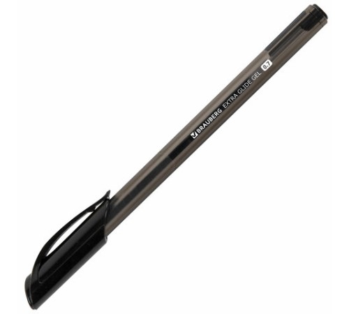 Ручка гелевая BRAUBERG "Extra Glide Gel", ЧЕРНАЯ, трехгранная, игольчатый наконечник 0,7 мм, линия 0,5 мм, 144077 Ручка гелевая BRAUBERG "Extra Glide Gel", ЧЕРНАЯ, трехгранная, игольчатый наконечник 0,7 мм, линия 0,5 мм, 144077