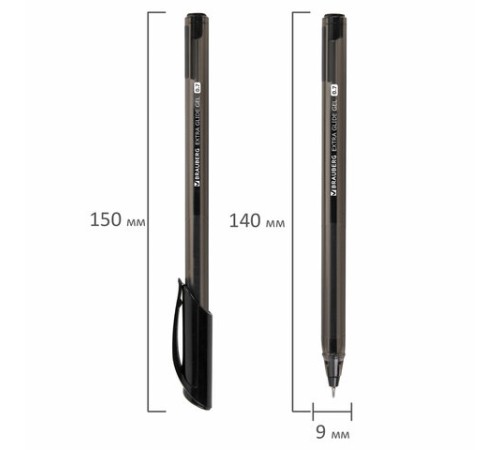 Ручка гелевая BRAUBERG "Extra Glide Gel", ЧЕРНАЯ, трехгранная, игольчатый наконечник 0,7 мм, линия 0,5 мм, 144077 Ручка гелевая BRAUBERG "Extra Glide Gel", ЧЕРНАЯ, трехгранная, игольчатый наконечник 0,7 мм, линия 0,5 мм, 144077