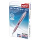 Ручка шариковая масляная автоматическая с грипом UNI "JetStream", СИНЯЯ, корпус розовый, 0,35 мм, SXN-101FL PINK