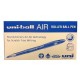 Ручка-роллер Uni-Ball "AIR Micro", СИНЯЯ, корпус черный, узел 0,5 мм, линия 0,24 мм, UBA-188-M BLUE