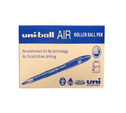 Ручка-роллер Uni-Ball "AIR Micro", СИНЯЯ, корпус белый, узел 0,5 мм, линия 0,24 мм, 15906, UBA-188-E WHITE Ручка-роллер Uni-Ball "AIR Micro", СИНЯЯ, корпус белый, узел 0,5 мм, линия 0,24 мм, 15906, UBA-188-E WHITE