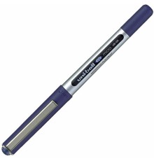Ручка-роллер Uni-Ball Eye, СИНЯЯ, корпус серебро, узел 0,5 мм, линия 0,3 мм, UB-150 BLUE