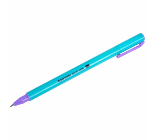 Ручка гелевая BRAUBERG "COLOR NEON", ЧЕРНАЯ, корпус ассорти, узел 0,5 мм, линия 0,35 мм, 144120