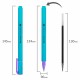 Ручка гелевая BRAUBERG "COLOR NEON", ЧЕРНАЯ, корпус ассорти, узел 0,5 мм, линия 0,35 мм, 144120